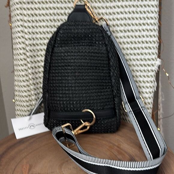 - Pretty Simple Rowan Raffia Sling Bag - Picture 6 of 8